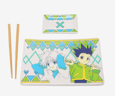 Hunter x Hunter Set Sushi in Ceramica con Bacchette Gon & Killua - Just Funky