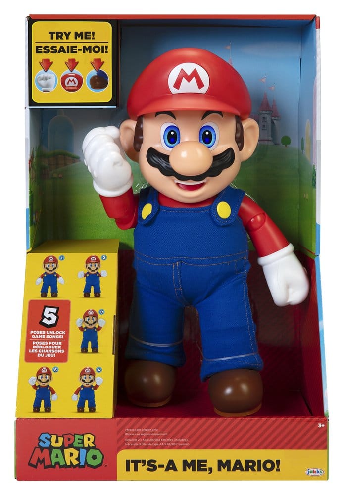 Super Mario Talking Action Figure It's-A Me! Mario 36 cm - JAKKS Pacific