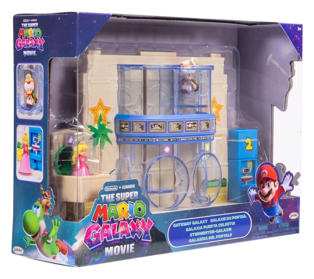 Diorama Gateway Galaxy del film Super Mario con 2 mini figure - Jakks Pacific