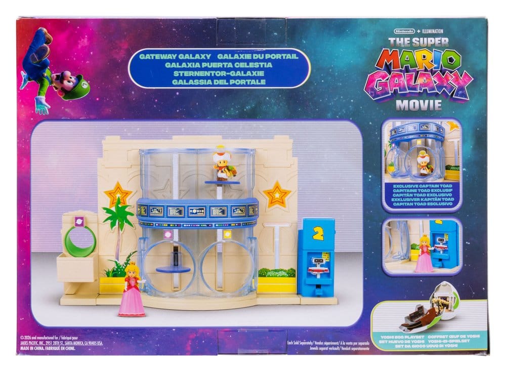 Diorama Gateway Galaxy del film Super Mario con 2 mini figure - Jakks Pacific