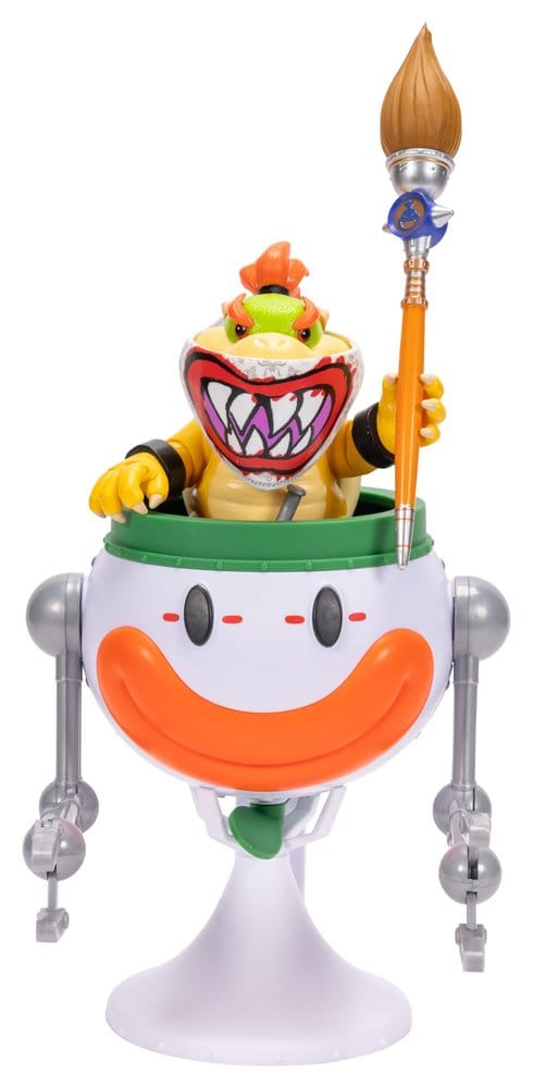 Action Figure Bowser Jr. con Clown Car 13 cm - Super Mario Galaxy - Jakks Pacific