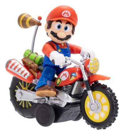 Super Mario Galaxy Movie Action Figure con Moto a Trazione - Mario 6 cm - Jakks Pacific