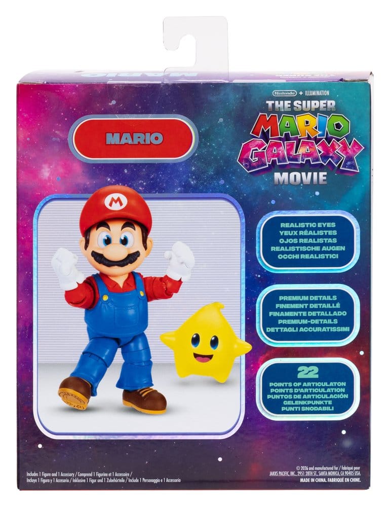 Super Mario Galaxy Movie Action Figure Mario 13 cm - Jakks Pacific