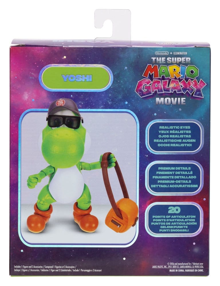 Yoshi 13 cm – Action Figure Super Mario Galaxy Movie – Jakks Pacific