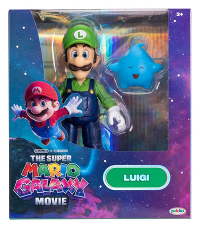 Luigi 13 cm Action Figure – Super Mario Galaxy Movie – Jakks Pacific
