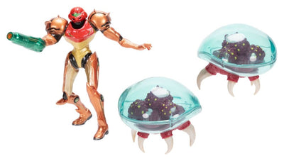 World of Nintendo Metroid Mini Figure 3-Pack Samus Bounty Hunter 6 cm - Jakks Pacific