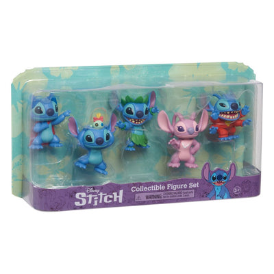 Lilo & Stitch Mini Figure 5-Pack – Set di 5 Minifigure Collezionabili da 7 cm – Just Play