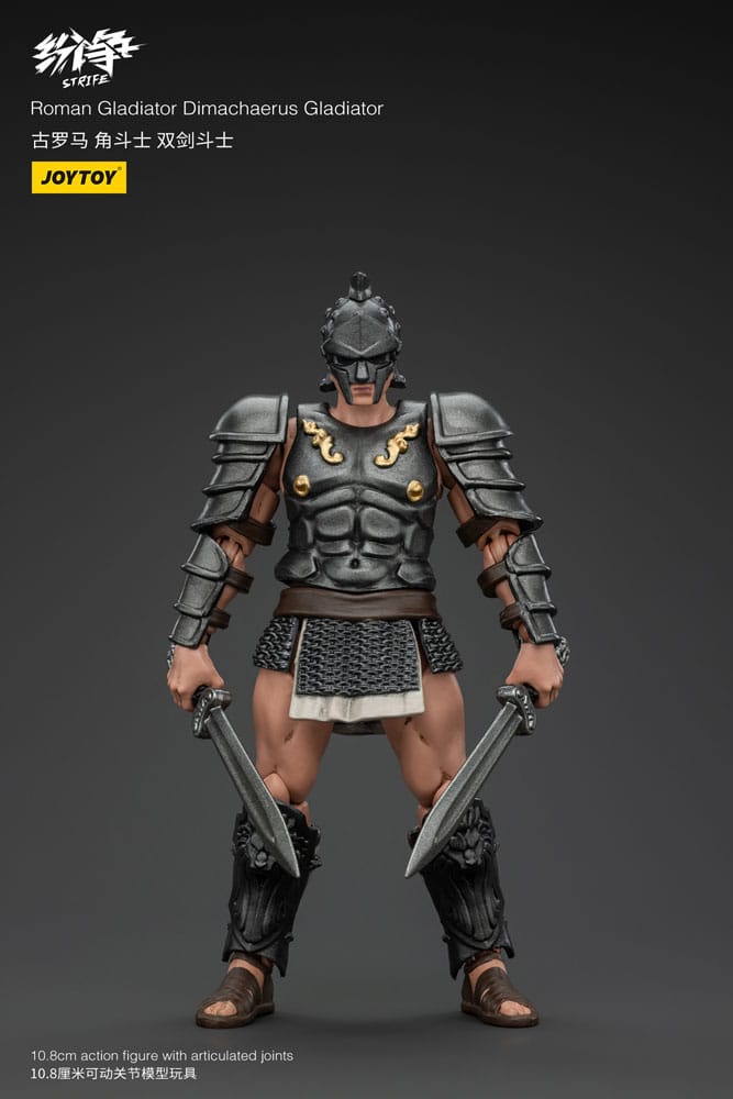 Strife Gladiatore Romano Dimachaerus, Action Figure 1/18, 11 cm, Joy Toy