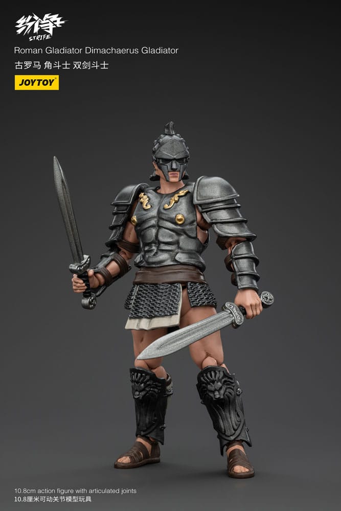 Strife Gladiatore Romano Dimachaerus, Action Figure 1/18, 11 cm, Joy Toy