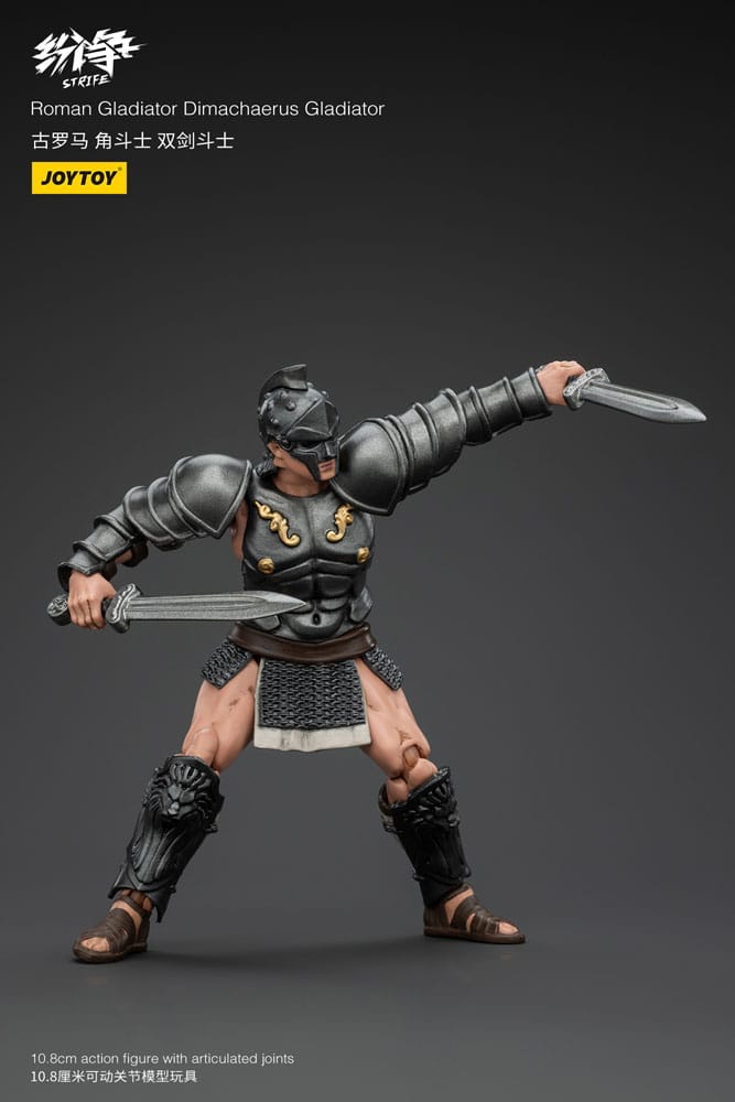 Strife Gladiatore Romano Dimachaerus, Action Figure 1/18, 11 cm, Joy Toy