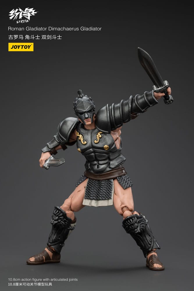 Strife Gladiatore Romano Dimachaerus, Action Figure 1/18, 11 cm, Joy Toy
