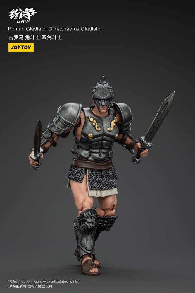 Strife Gladiatore Romano Dimachaerus, Action Figure 1/18, 11 cm, Joy Toy