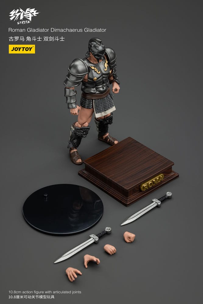 Strife Gladiatore Romano Dimachaerus, Action Figure 1/18, 11 cm, Joy Toy