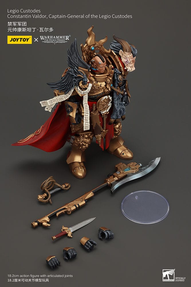 Warhammer The Horus Heresy Action Figure Constantin Valdor Capitano Generale dei Legio Custodes 25 cm Joy Toy