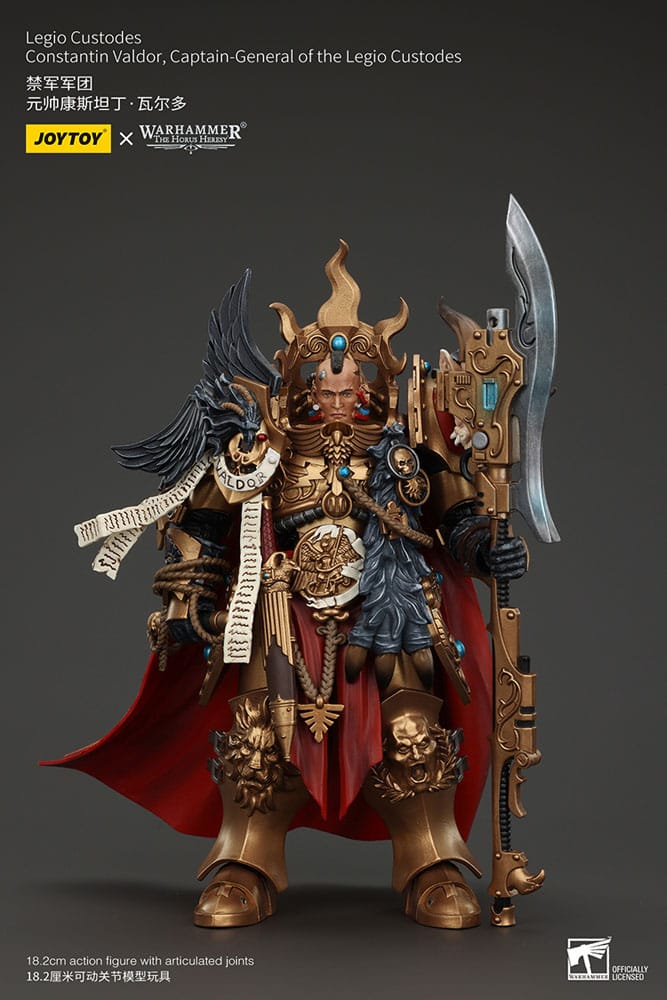 Warhammer The Horus Heresy Action Figure Constantin Valdor Capitano Generale dei Legio Custodes 25 cm Joy Toy
