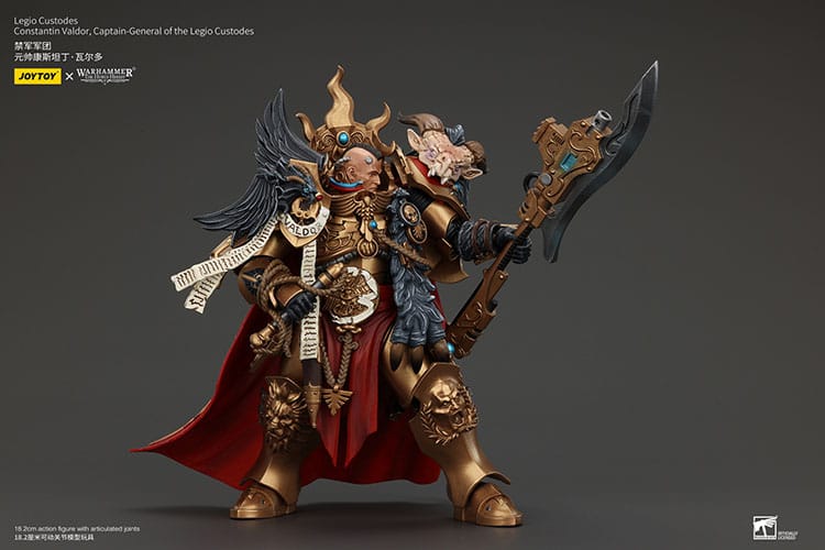 Warhammer The Horus Heresy Action Figure Constantin Valdor Capitano Generale dei Legio Custodes 25 cm Joy Toy