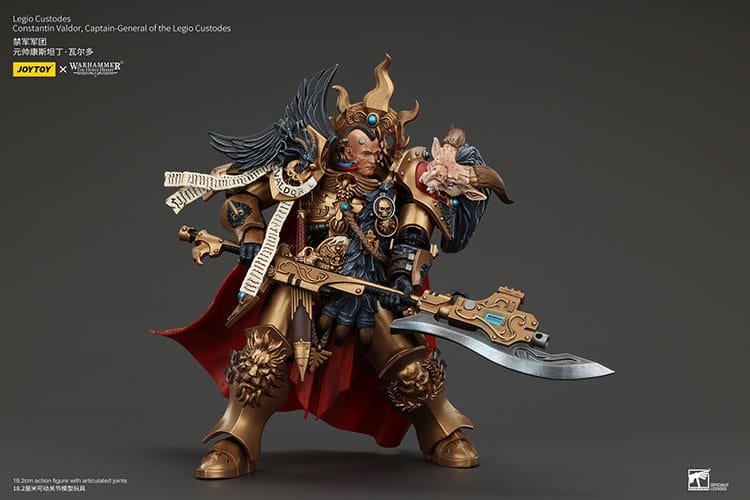 Warhammer The Horus Heresy Action Figure Constantin Valdor Capitano Generale dei Legio Custodes 25 cm Joy Toy