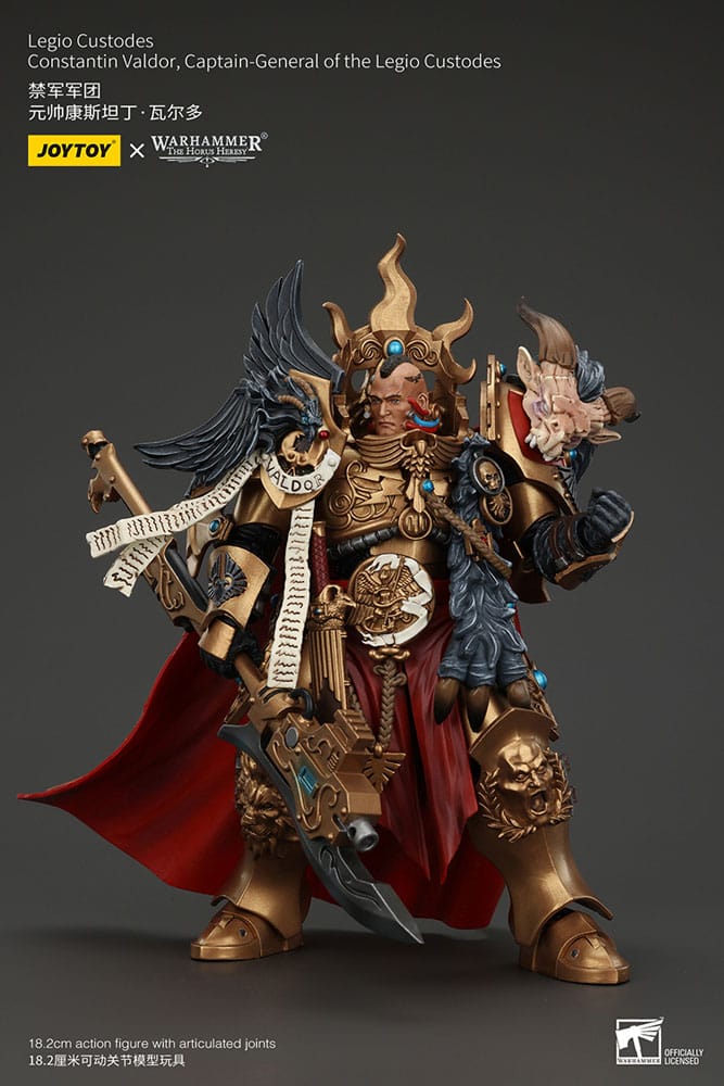 Warhammer The Horus Heresy Action Figure Constantin Valdor Capitano Generale dei Legio Custodes 25 cm Joy Toy