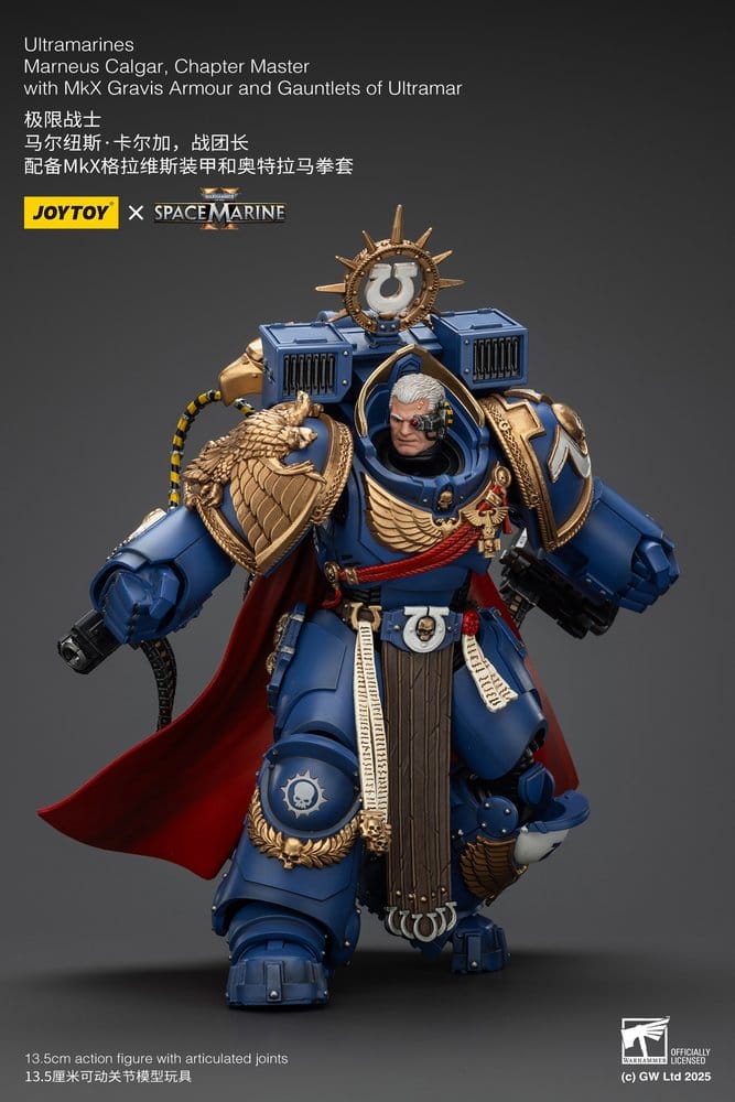 Warhammer 40,000 Action Figure Ultramarines Marneus Calgar, Chapter Master 14 cm Joy Toy