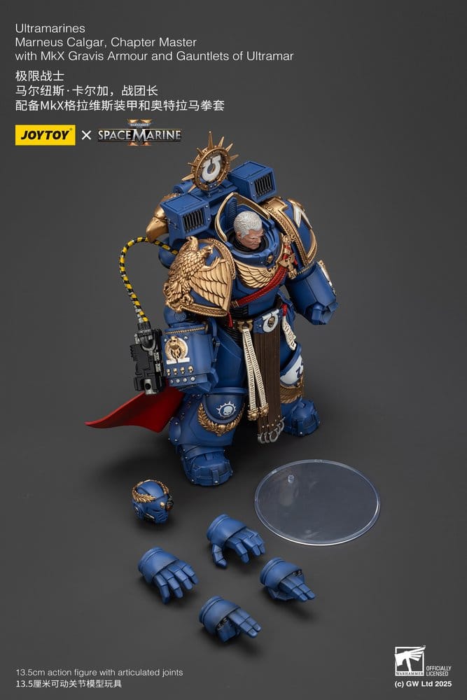 Warhammer 40,000 Action Figure Ultramarines Marneus Calgar, Chapter Master 14 cm Joy Toy