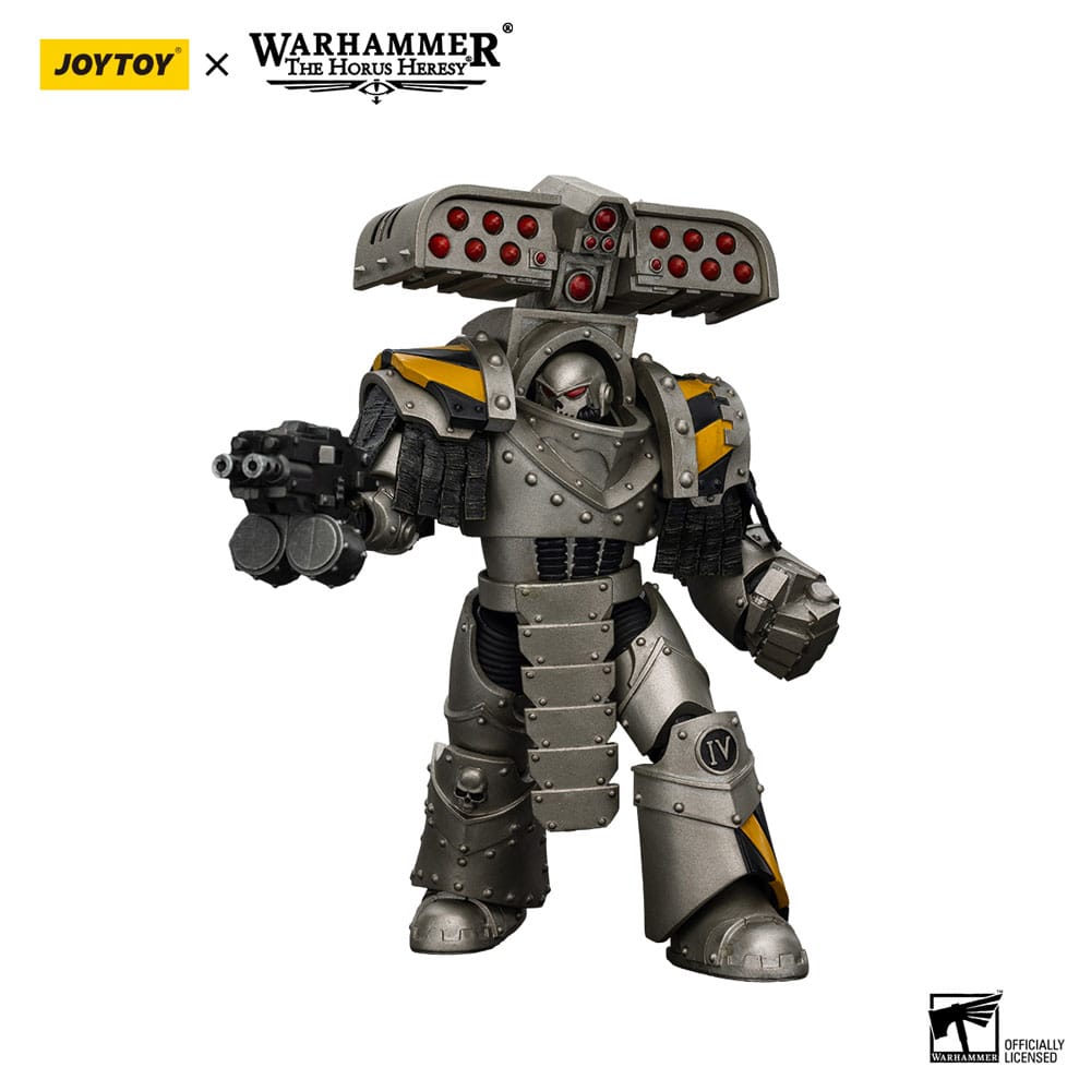 Warhammer The Horus Heresy Action Figure 1/18 Iron Warriors Tyrant Siege Master Terminator con lanciarazzi 14 cm Joy Toy