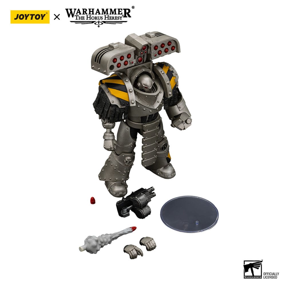 Warhammer The Horus Heresy Action Figure 1/18 Iron Warriors Tyrant Siege Master Terminator con lanciarazzi 14 cm Joy Toy