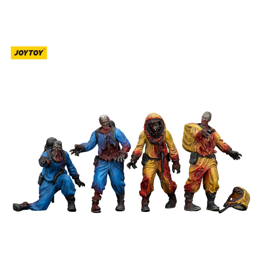 Zombie Dark Source Action Figure 4-Pack Biochemical Lab Team 8 cm - Joy Toy