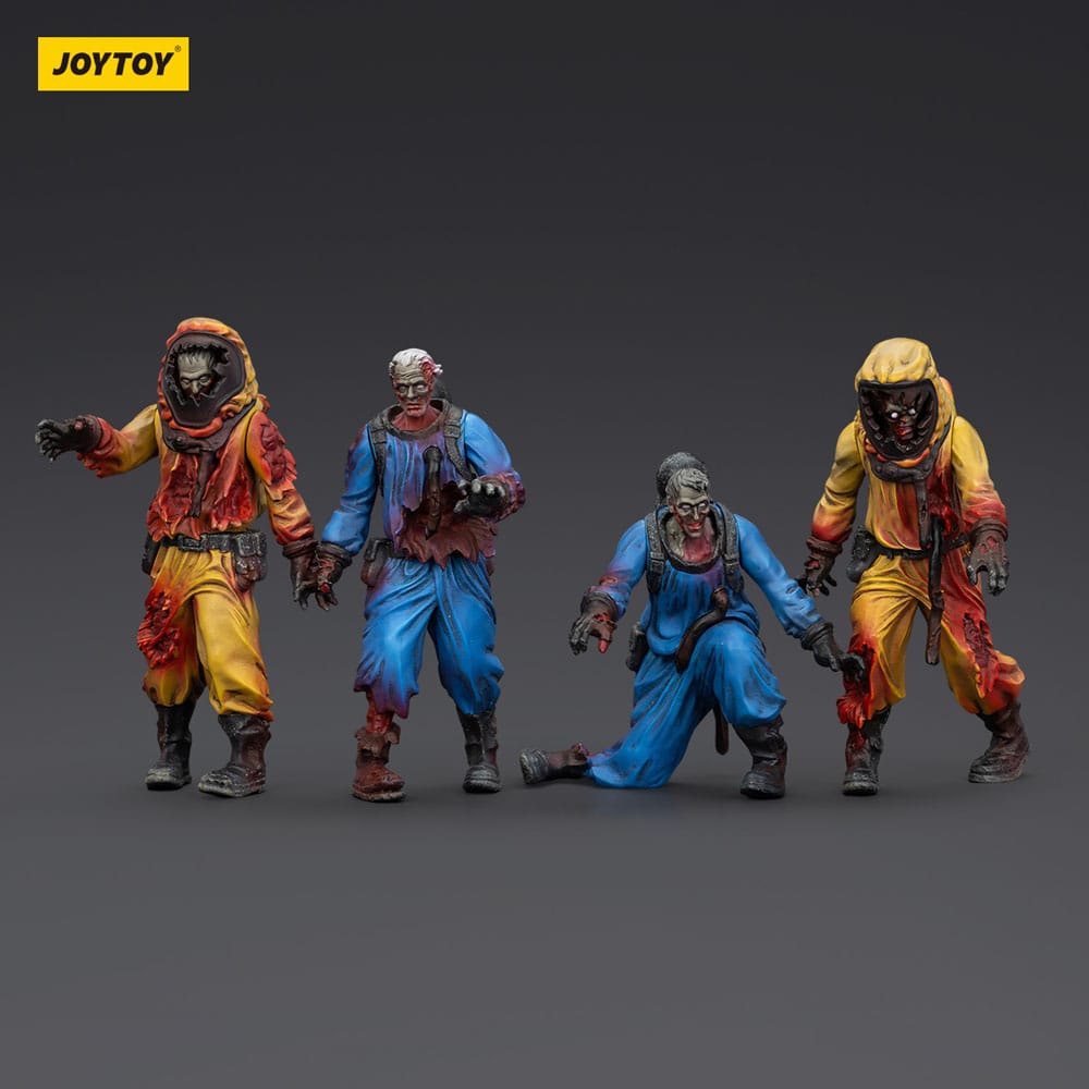 Zombie Dark Source Action Figure 4-Pack Biochemical Lab Team 8 cm - Joy Toy