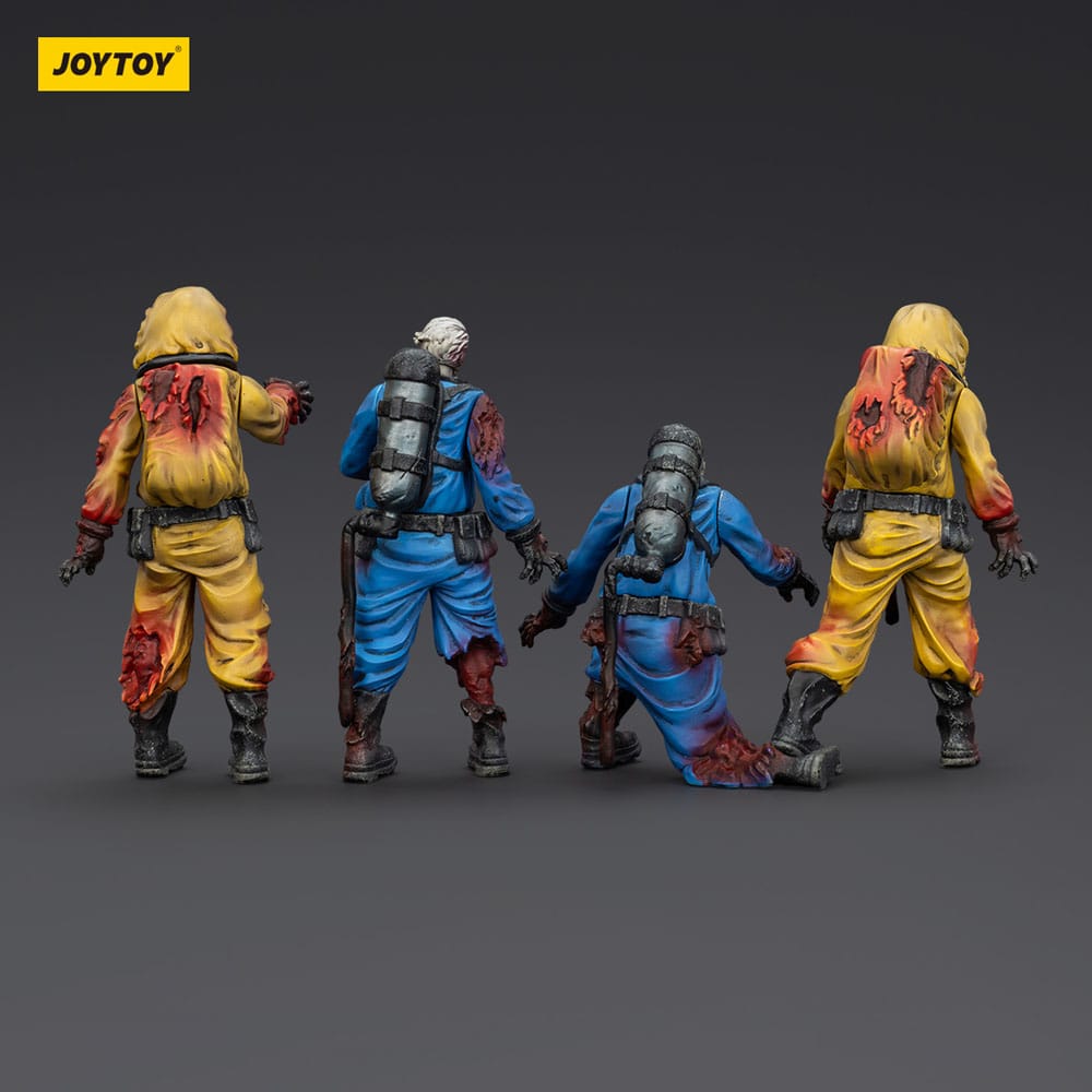 Zombie Dark Source Action Figure 4-Pack Biochemical Lab Team 8 cm - Joy Toy