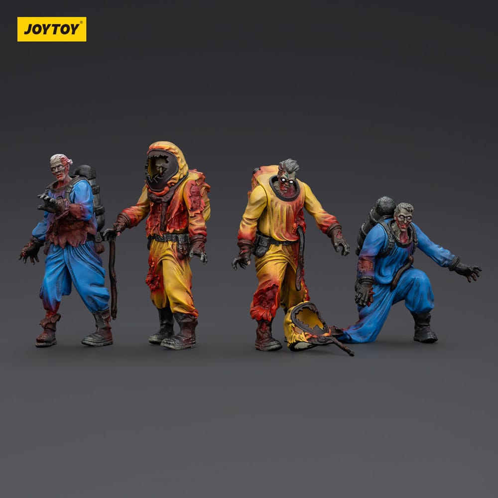 Zombie Dark Source Action Figure 4-Pack Biochemical Lab Team 8 cm - Joy Toy