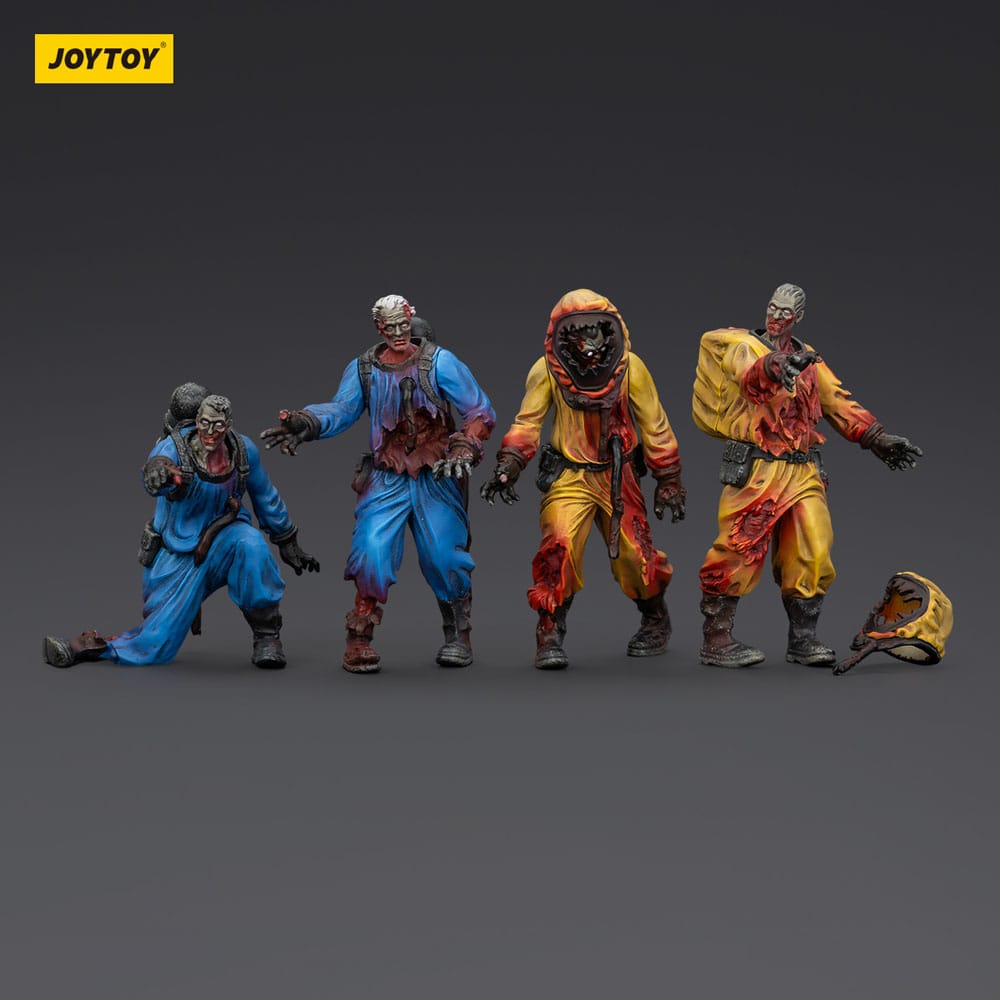 Zombie Dark Source Action Figure 4-Pack Biochemical Lab Team 8 cm - Joy Toy