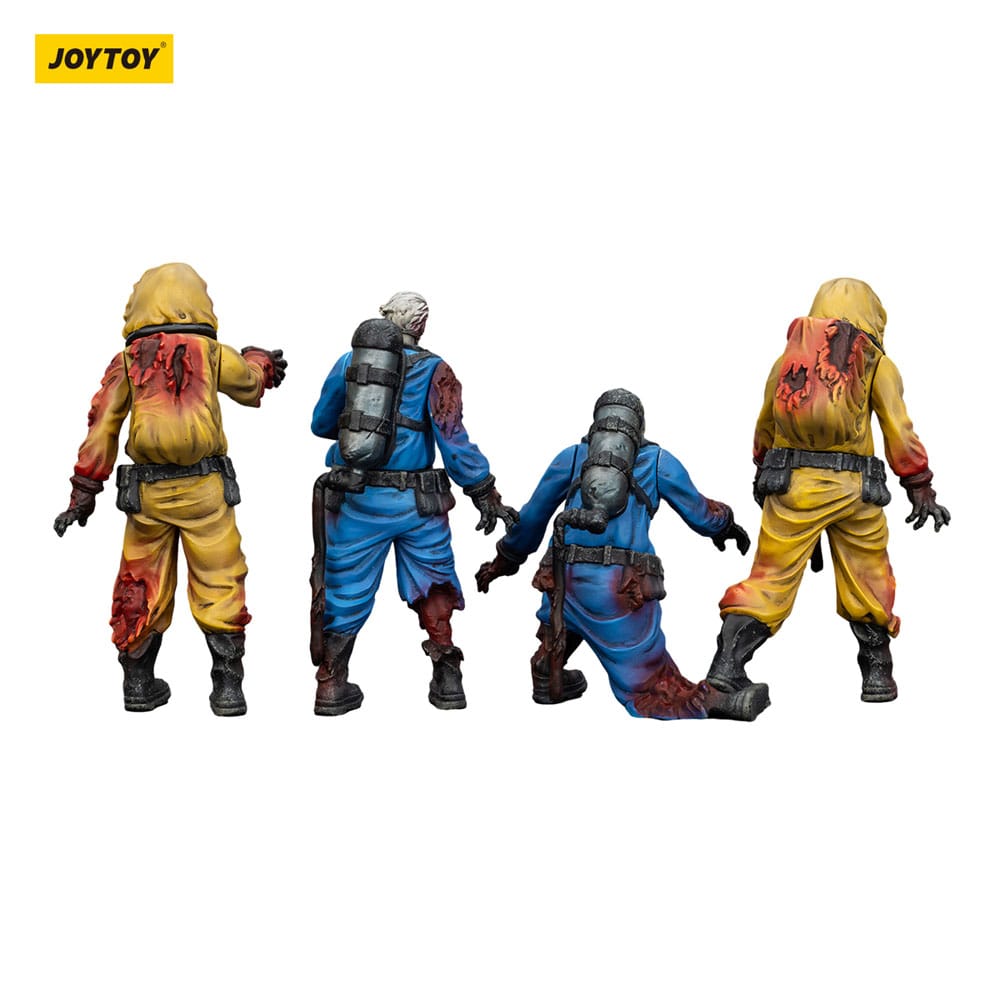 Zombie Dark Source Action Figure 4-Pack Biochemical Lab Team 8 cm - Joy Toy