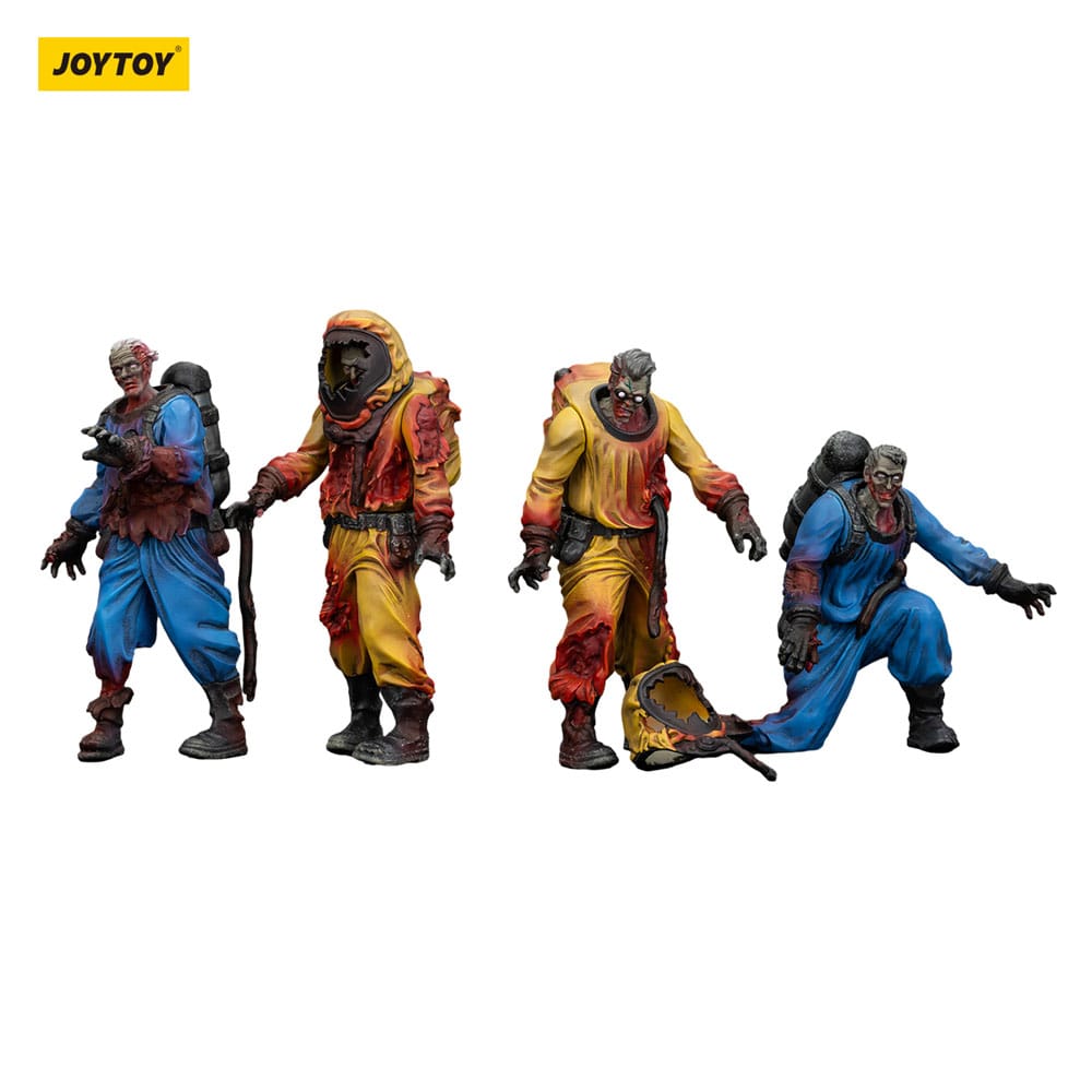 Zombie Dark Source Action Figure 4-Pack Biochemical Lab Team 8 cm - Joy Toy