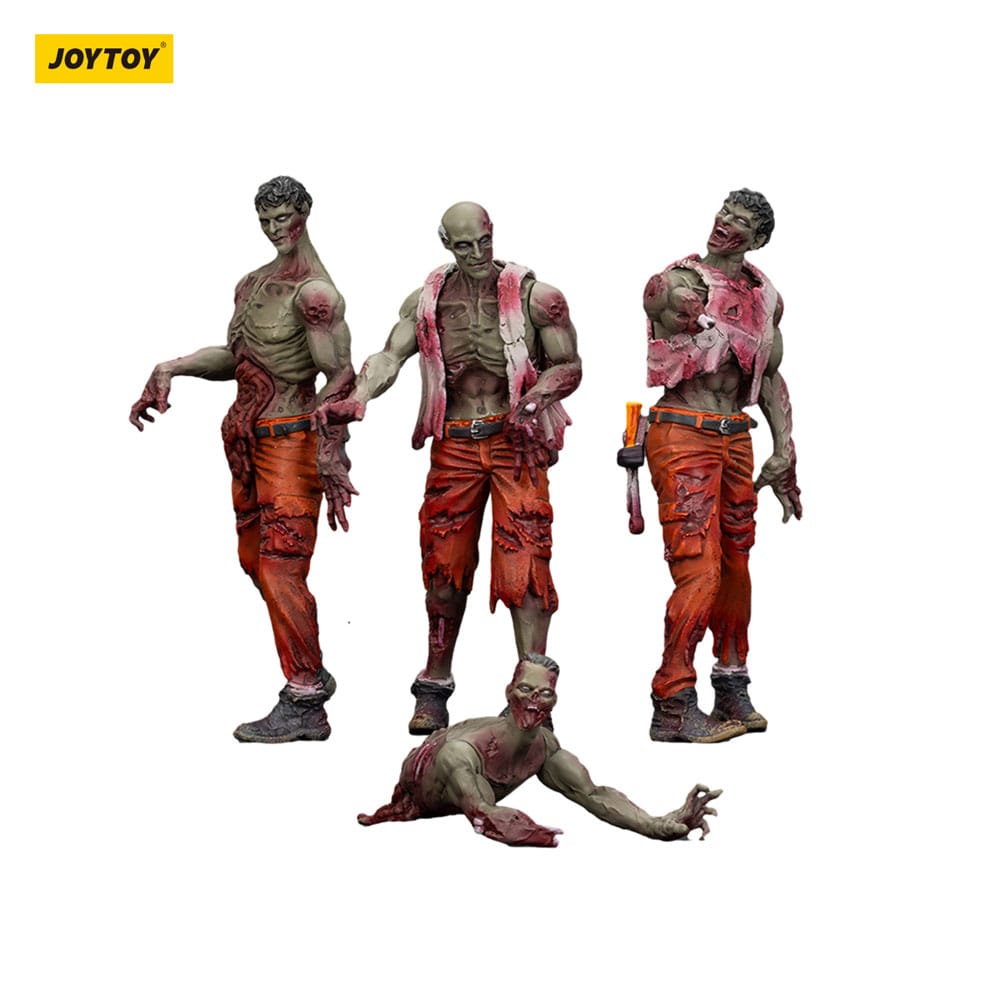 Zombie Dark Source Action Figure 4-Pack Mechanic Team 8 cm – Joy Toy