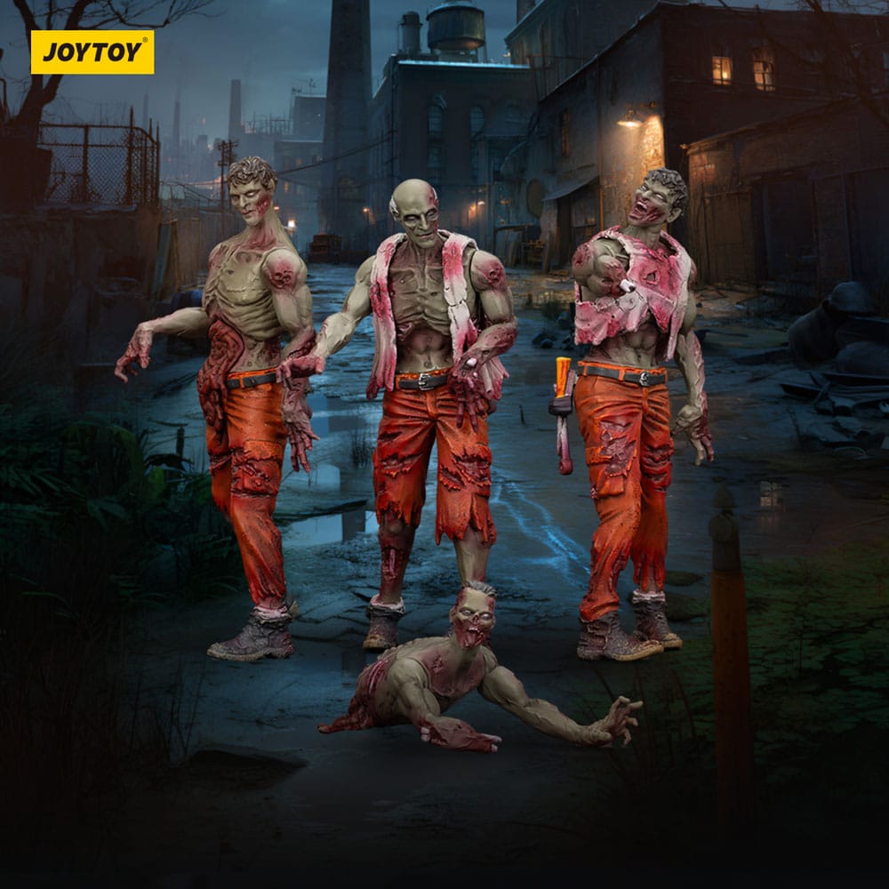 Zombie Dark Source Action Figure 4-Pack Mechanic Team 8 cm – Joy Toy