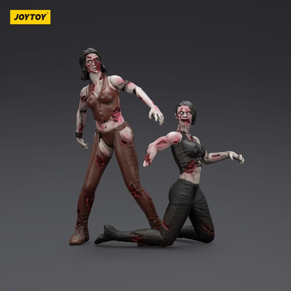 Zombie Dark Source Action Figures 2-Pack – Lottatrici femminili – 8 cm – Joy Toy