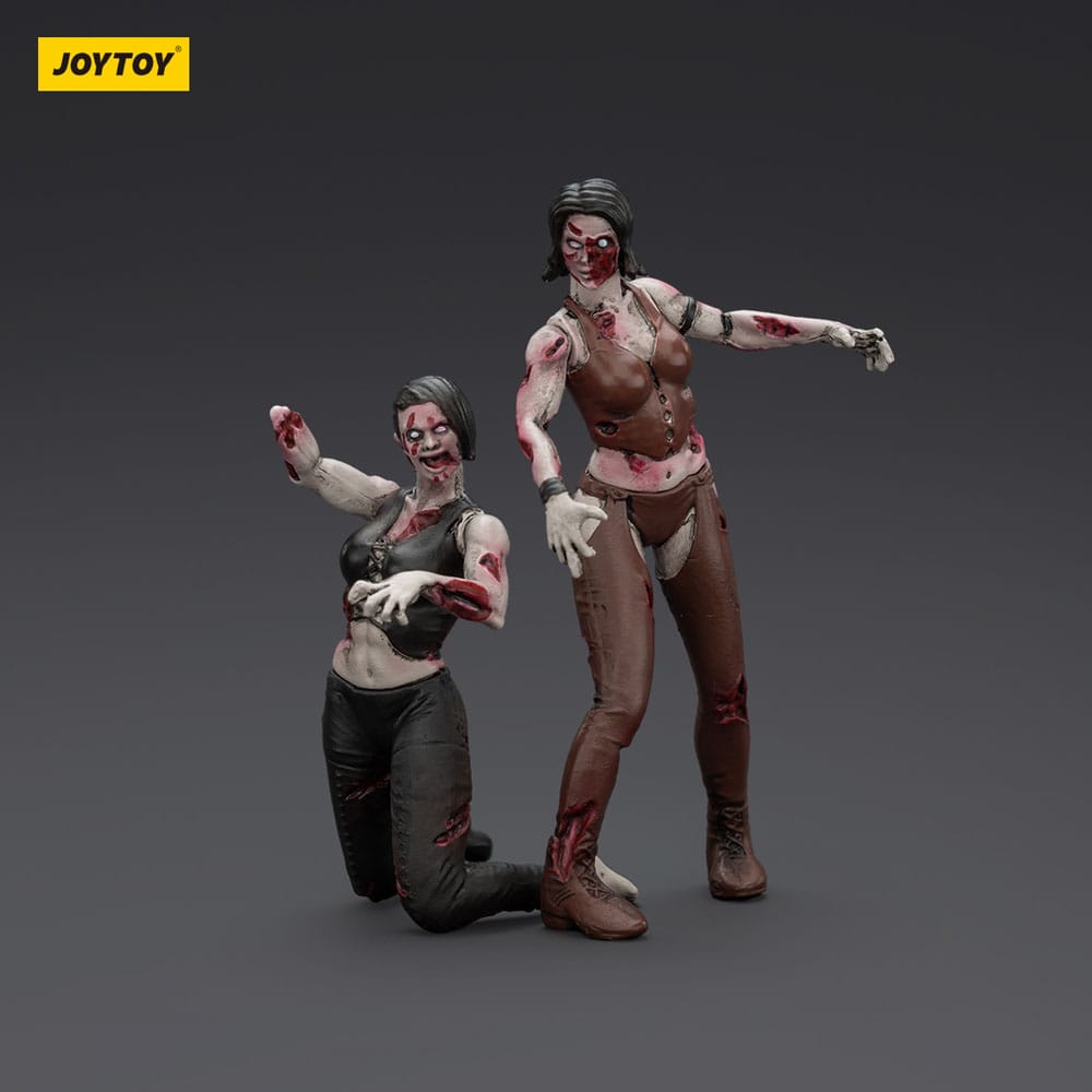 Zombie Dark Source Action Figures 2-Pack – Lottatrici femminili – 8 cm – Joy Toy