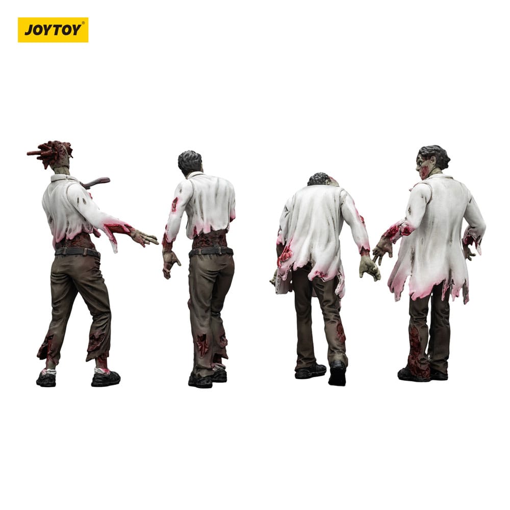 Zombie Dark Source Action Figure 4-Pack Scienziati Maschi 8 cm - Joy Toy