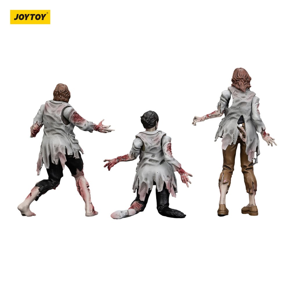 Zombie Dark Source Action Figure 3-Pack Scienziate Zombie 8 cm - Joy Toy
