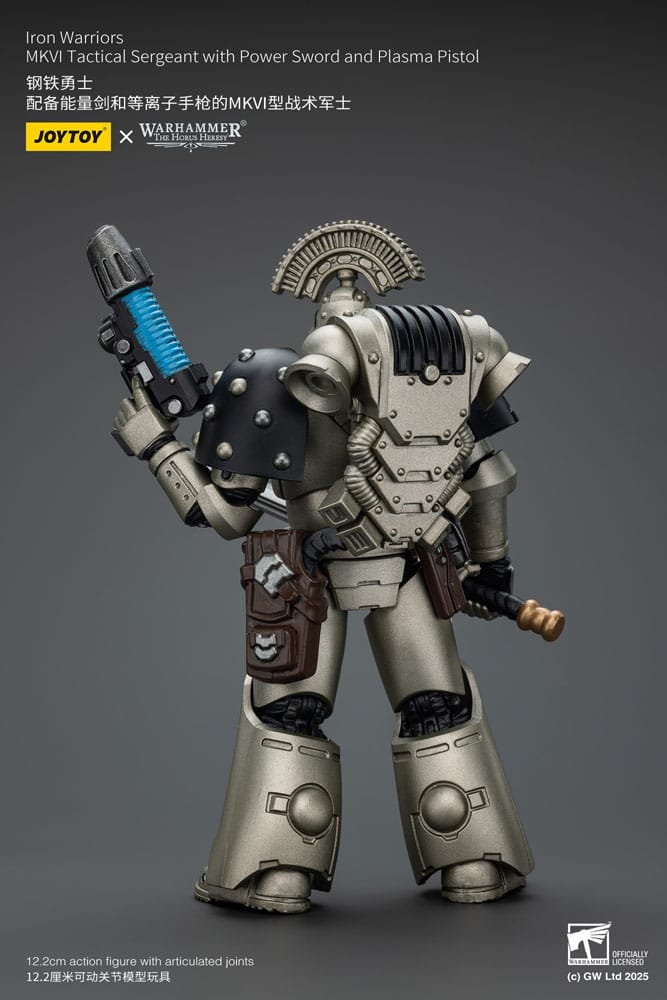 Warhammer The Horus Heresy Action Figure 1/18 Sergente Tattico Iron Warriors MKVI con Spada di Potere e Pistola al Plasma 12 cm Joy Toy