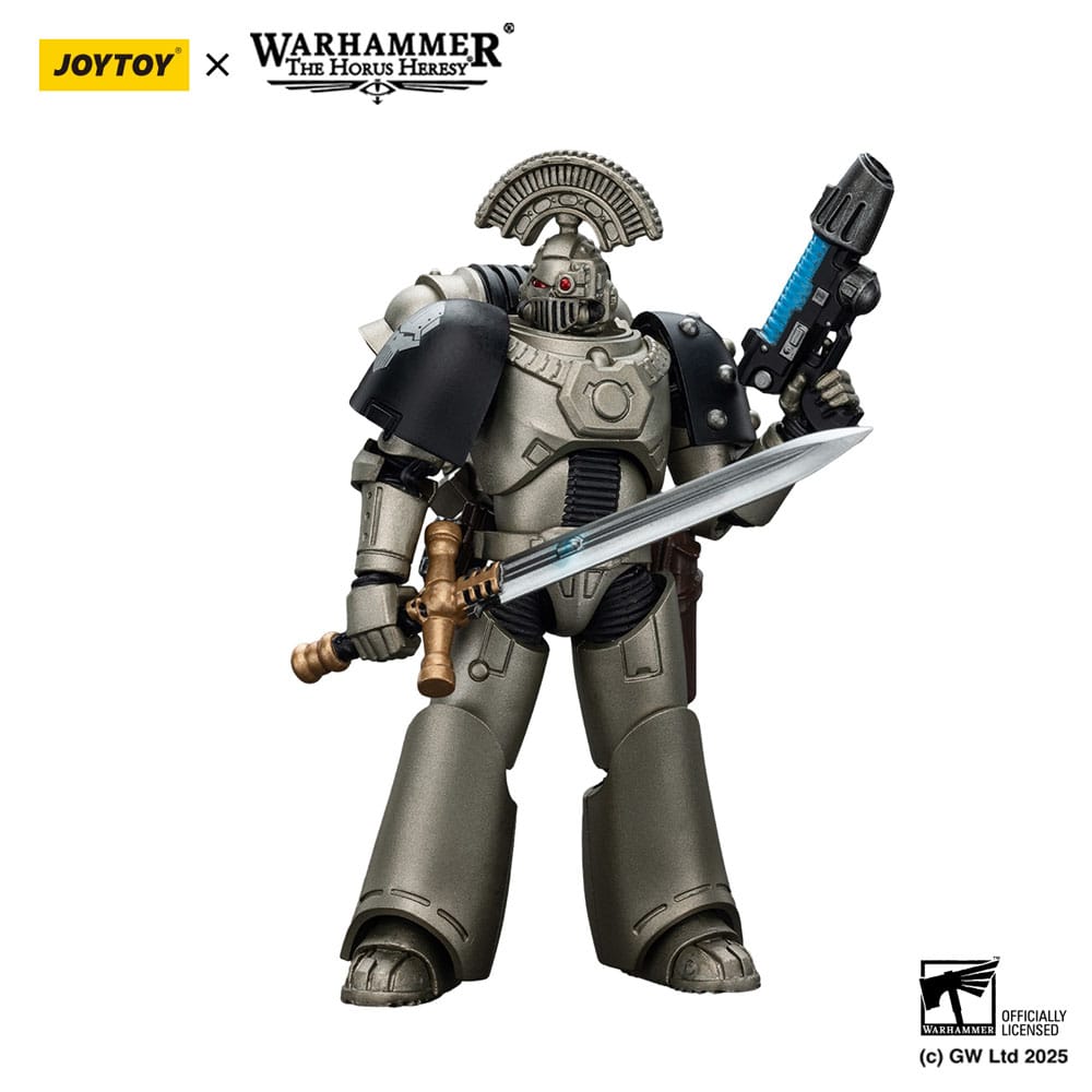 Warhammer The Horus Heresy Action Figure 1/18 Sergente Tattico Iron Warriors MKVI con Spada di Potere e Pistola al Plasma 12 cm Joy Toy