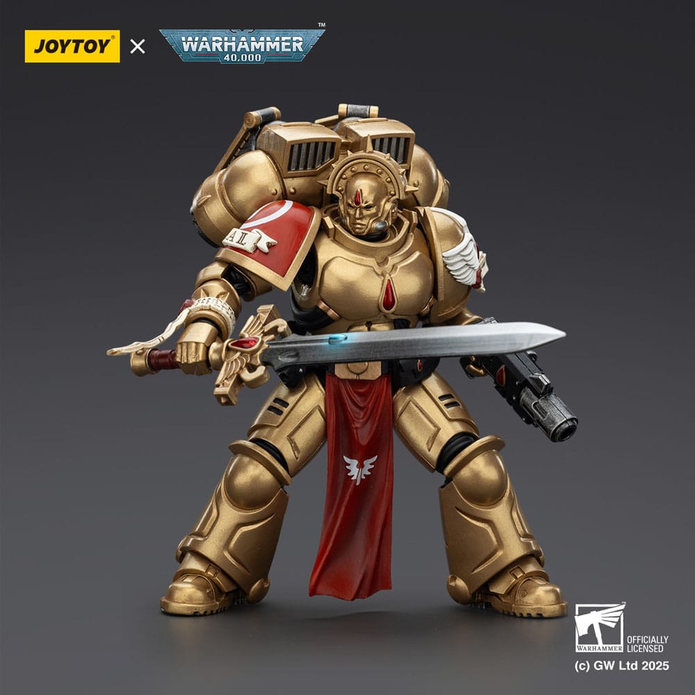 Warhammer 40,000: Combat Patrol Blood Angels Sanguinary Guard Action Figure con Pistola Inferno e Lama Encarmine 20 cm - Joy Toy