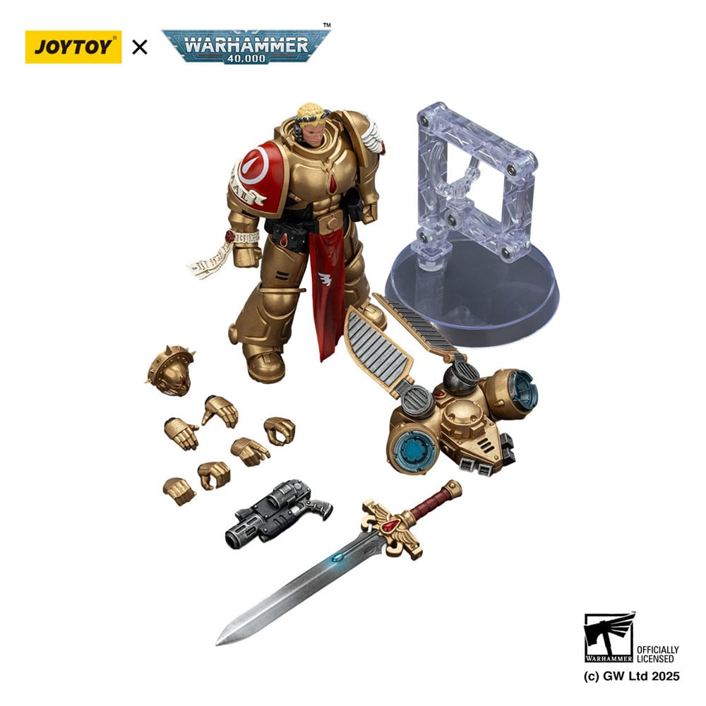 Warhammer 40,000: Combat Patrol Blood Angels Sanguinary Guard Action Figure con Pistola Inferno e Lama Encarmine 20 cm - Joy Toy
