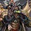 Warhammer 40k Action Figure 1/18 Mortarion Daemon Primarch of Nurgle con armi antiche The Lantern e Silence 21 cm Joy Toy