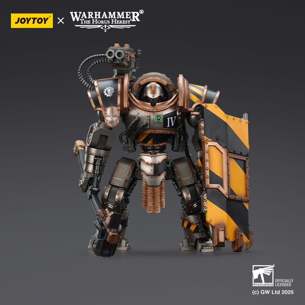 Warhammer The Horus Heresy Action Figure Iron Warriors Iron Circle Domitar-Ferrum Class Battle-automata con Karceri Battle Shield 24 cm Joy Toy