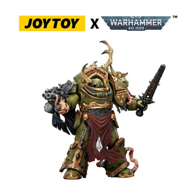 Warhammer 40.000 Action Figure Death Guard Blightlord Terminator 3 con Combi-bolter e Lama Bubotica 14 cm – Joy Toy