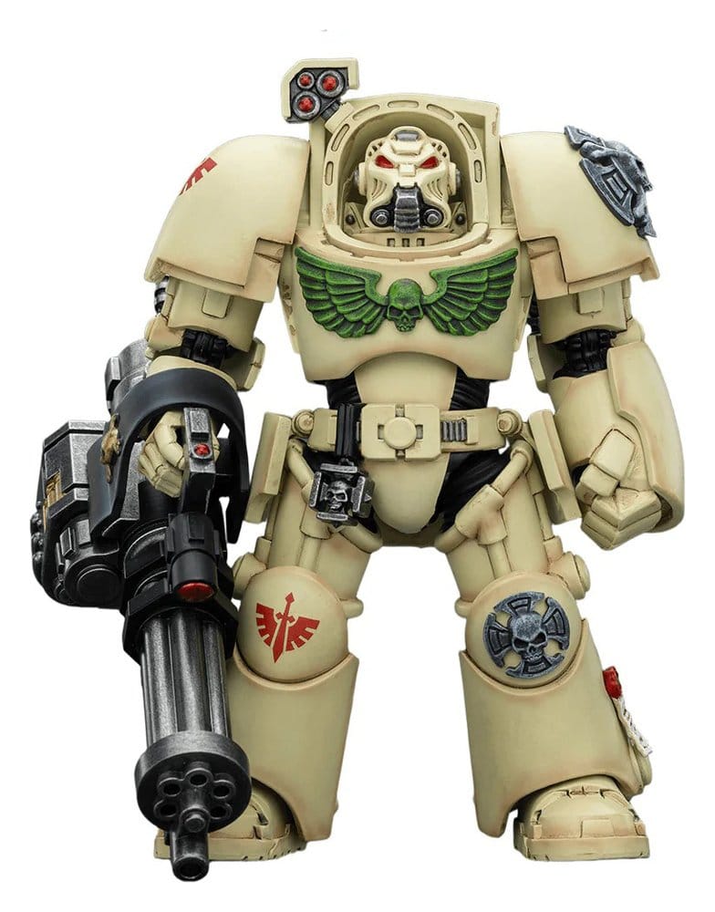 Warhammer 40.000 Action Figure Dark Angels Deathwing Terminator 3 con Power Fist e Assault Cannon 14 cm Joy Toy