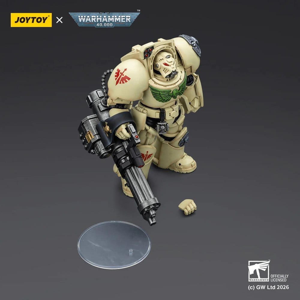 Warhammer 40.000 Action Figure Dark Angels Deathwing Terminator 3 con Power Fist e Assault Cannon 14 cm Joy Toy