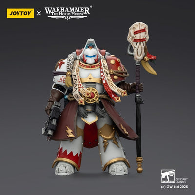 Warhammer 40,000 Action Figure White Scars Stormseer Consul con Force Staff e Bolt Pistol 12 cm Joy Toy