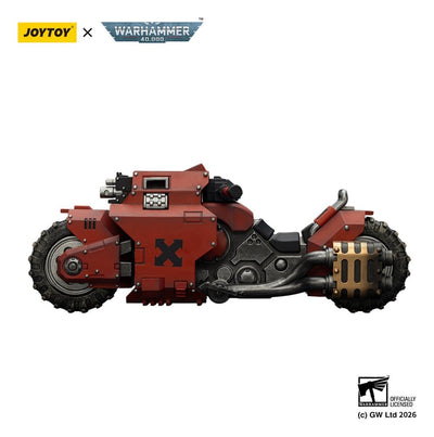 Warhammer 40,000 Action Figure Raider-pattern Combat Bike Blood Angels con Bolt Rifle Binati 22 cm Joy Toy